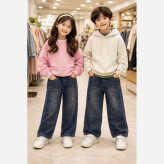 شلوارجین اسپرت بگ تک رنگ