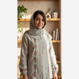 مانتو گلدوزی دخترانه