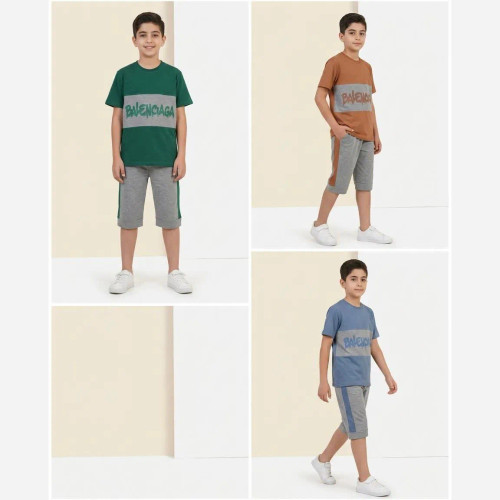 ست تیشرت و شلوارک پسرانه