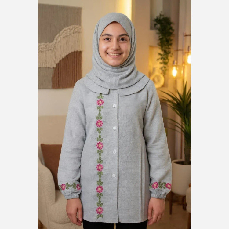 مانتو گلدوزی دخترانه