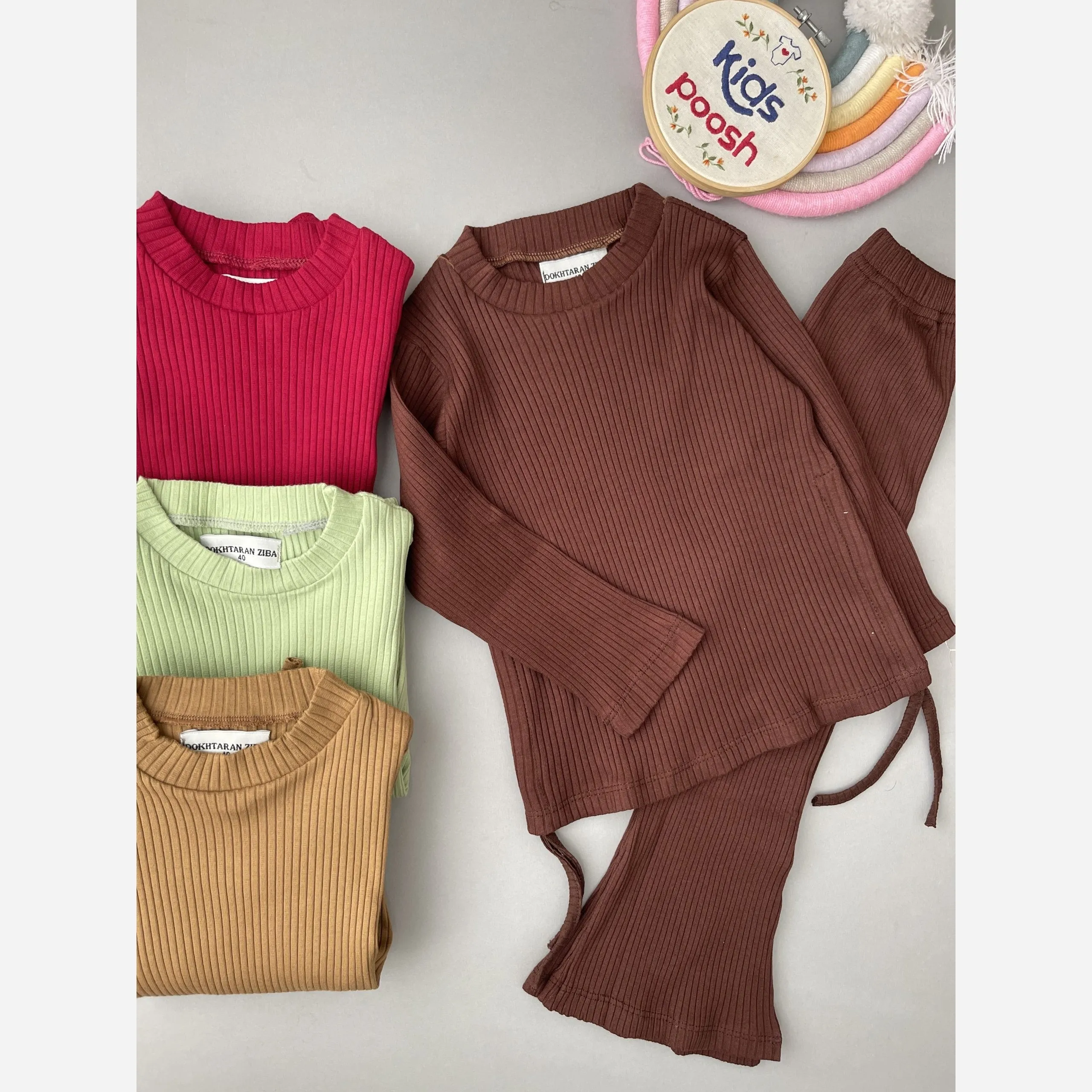 ست بلوز و شلوار بوتکات فانریپ پنبه