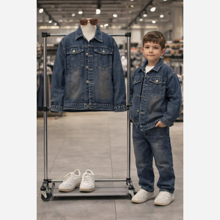 ست کت و شلوار جین نیم بگ