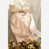 شومیز دخترانه کرپ گلدار در دو رنگ