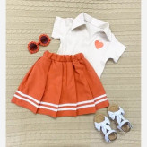 ست تیشرت و دامن دخترانه