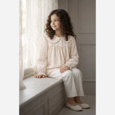 شومیز دخترانه کرپ گلدار در دو رنگ