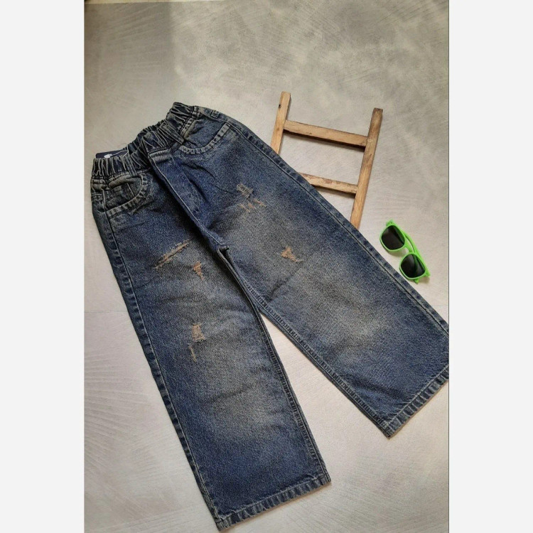 شلوارجین اسپرت بگ تک رنگ