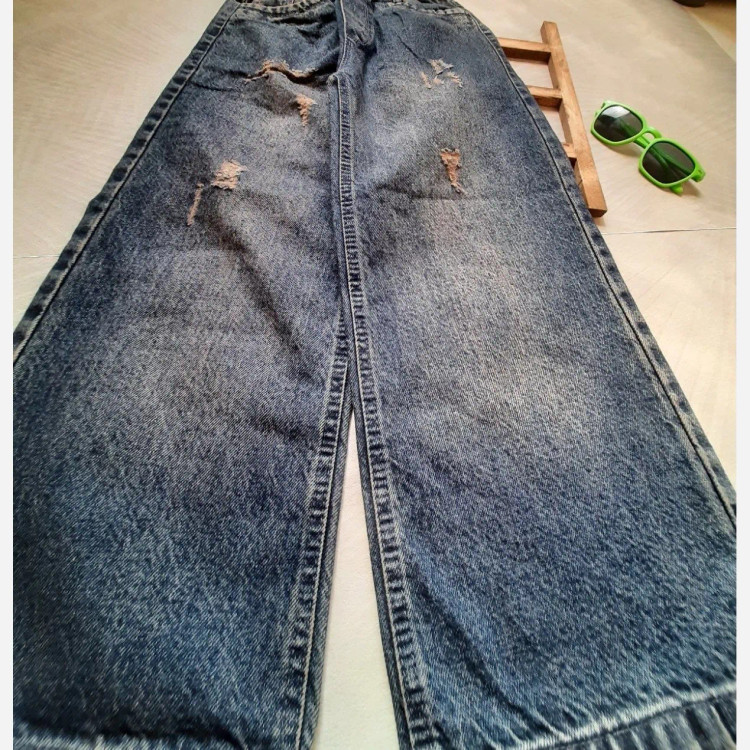 شلوارجین اسپرت بگ تک رنگ