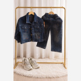 ست کت و شلوار جین نیم بگ