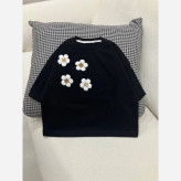 ست کراپ و شلوار مشکی سایز3تا9سال