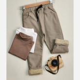 شلوار اسپرت کتان خزدار برای دختران و پسران