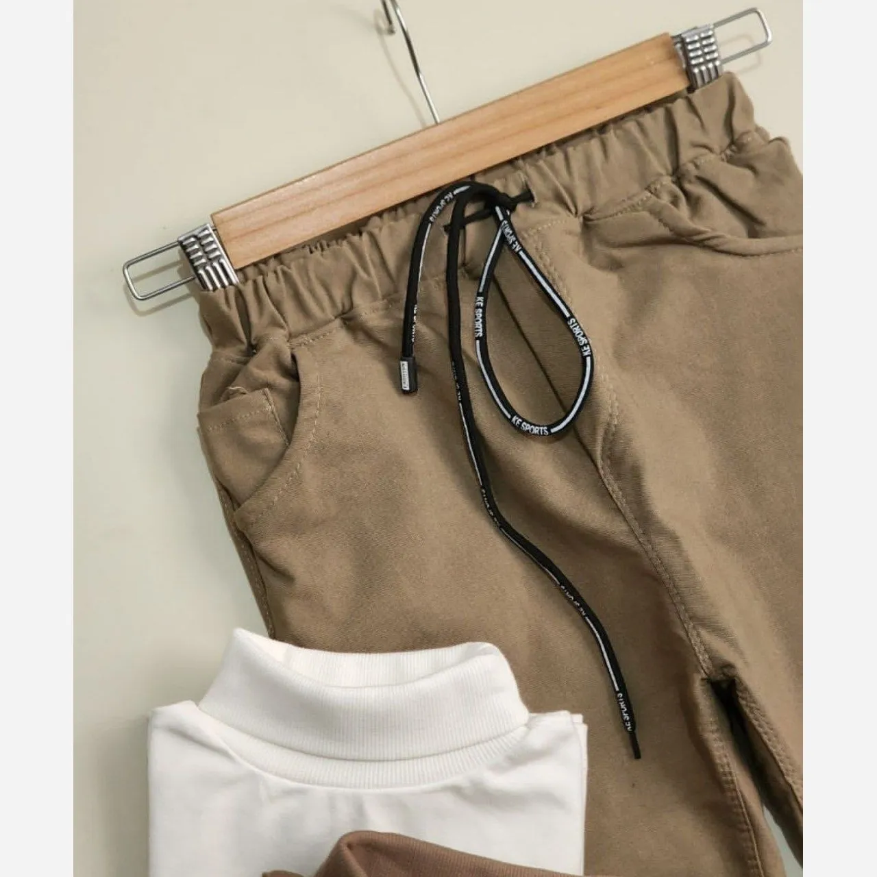 شلوار اسپرت کتان خزدار برای دختران و پسران