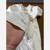 شومیز دخترانه پوپلین با گلدوزی تک رنگ تینیجری