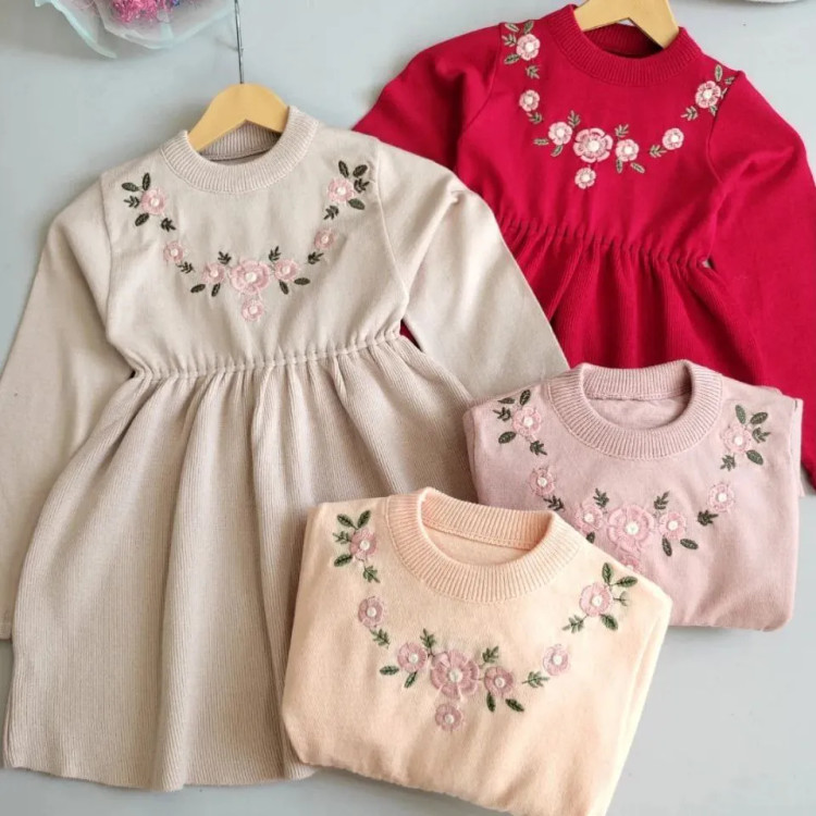 تونیک بافت دخترانه در رنگبندی متنوع