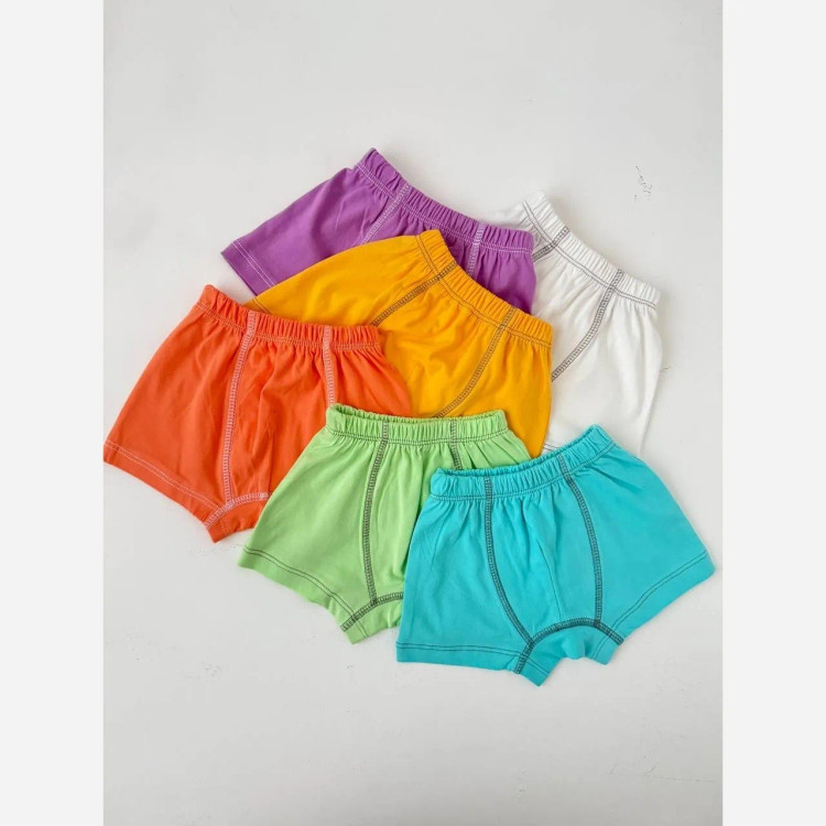 ست رکابی شورت پسرانه در 6رنگ شاد