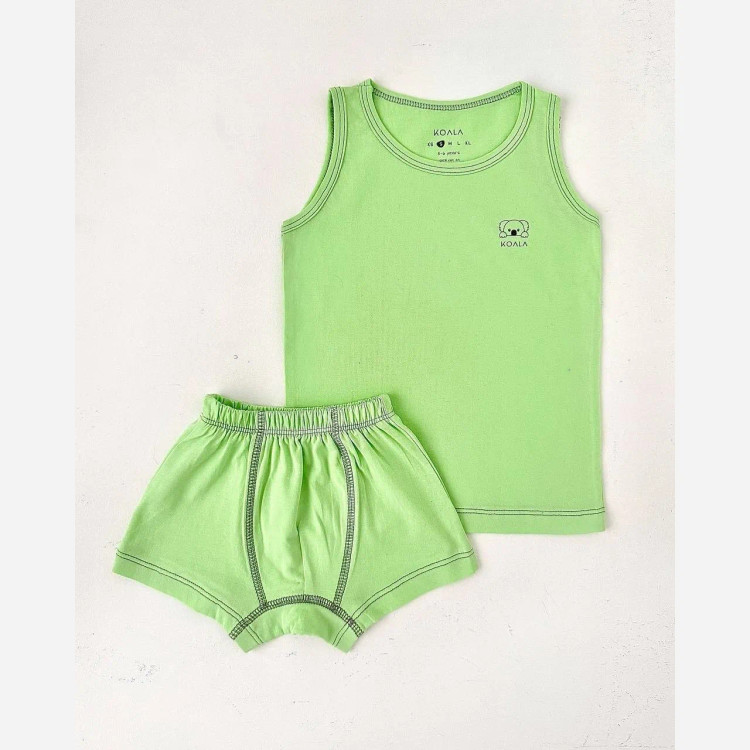 ست رکابی شورت پسرانه در 6رنگ شاد