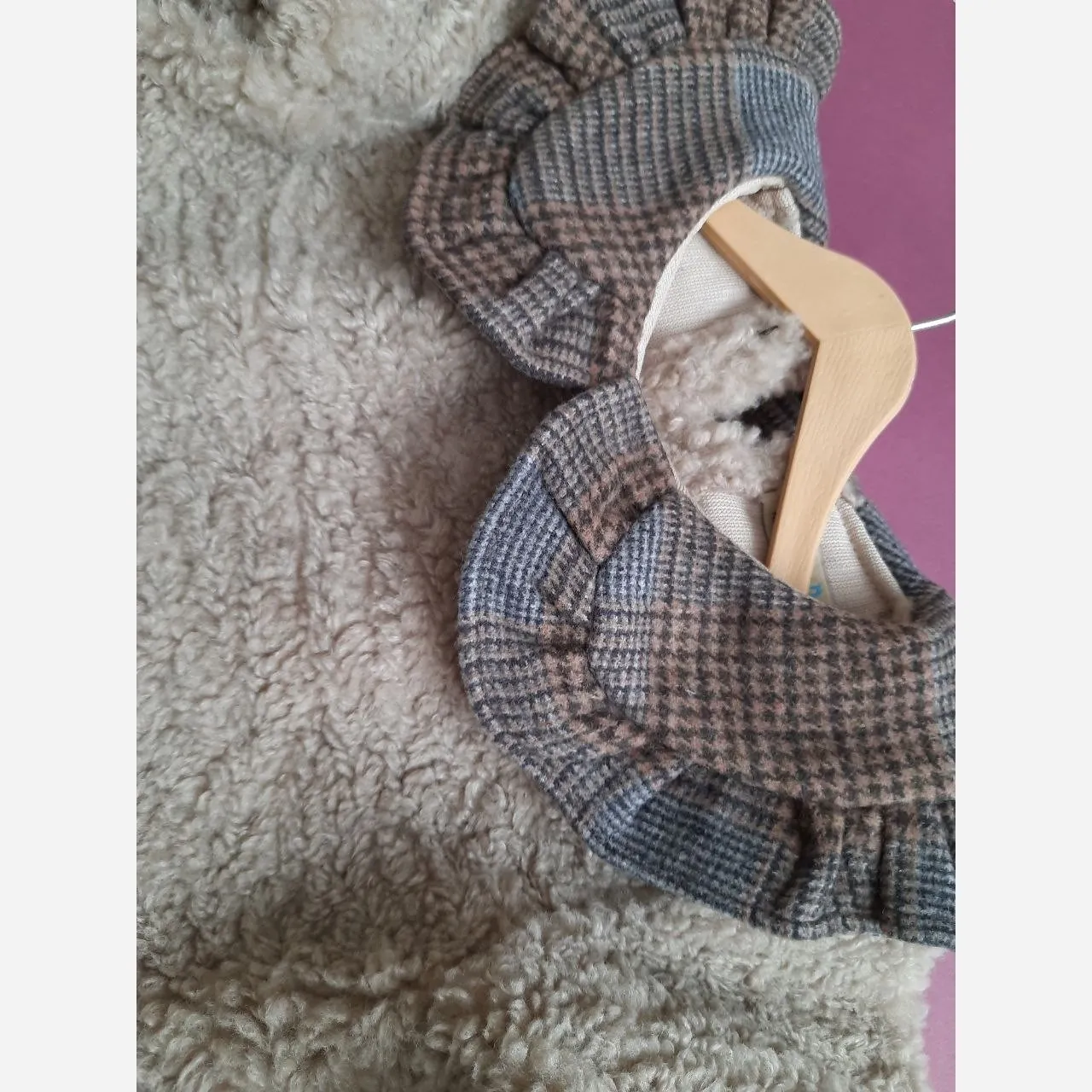 سارافون گرم تدی پشمی دخترانه