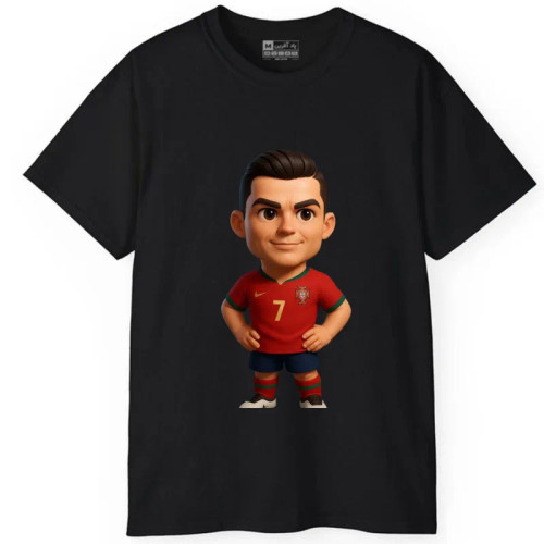 تیشرت آستین کوتاه مردانه پاد آفرین مدل فوتبالی کریستیانو رونالدو کد 1041