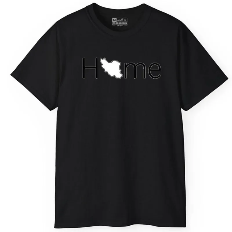تی شرت آستین کوتاه مردانه پاد آفرین مدل کلمه انگلیسی ایران کد111