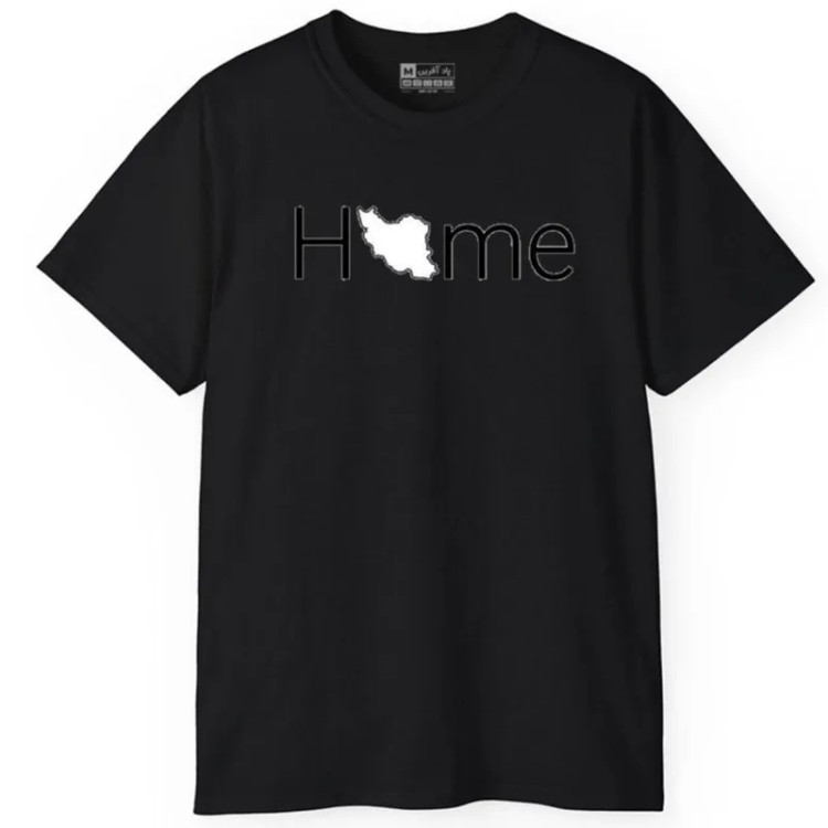 تی شرت آستین کوتاه مردانه پاد آفرین مدل کلمه انگلیسی ایران کد111