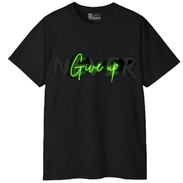 تی شرت آستین کوتاه مردانه پاد آفرین مدل کلمه انگلیسی کد 177