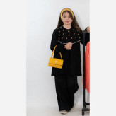 تونیک نخ پنبه دخترانه در دو رنگ