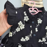 سارافون دخترانه لنین طرح شکوفه سایز 3 تا 8 سال