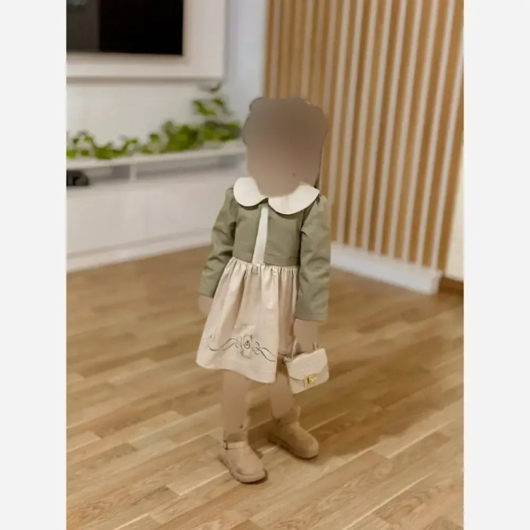 کت و سارافون دخترانه گلدوزی شده مناسب 3 تا 7 سال با طراحی خاص و دوخت تمیز
